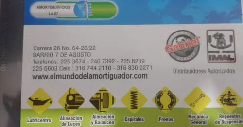 AMORTISERVICIOS LA 27 AMORTISERVICIOS LA 27